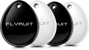 4-Pack Black & White Tracker Tags