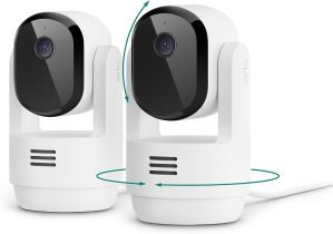Arlo Essential Indoor Pan Tilt Zoom Security Camera 2K Wired – 2-Cam