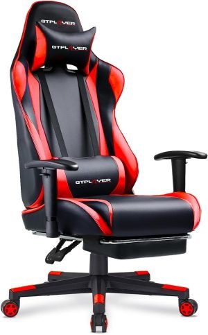 GTPLAYER Gaming Chair with Footrest
