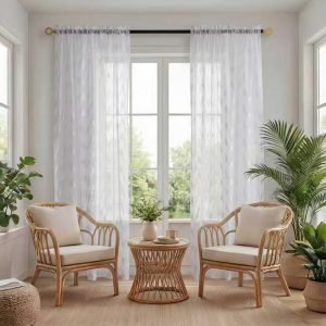 White Sheer Curtains – 84 Inches Long