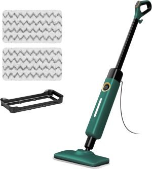 Steam Mop with 2 Washable Pads