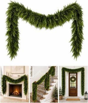 Artificial Christmas Cedar Garland