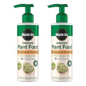 Miracle-Gro Indoor Plant Food for Cactus & Succulents – 8 oz, 2-Pack