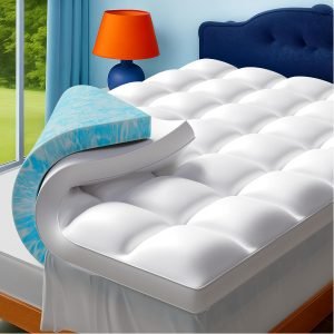 Full Size Dual-Layer 4-Inch Memory Foam Mattress Topper