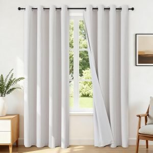 Linen Blackout Curtains 2 Panels