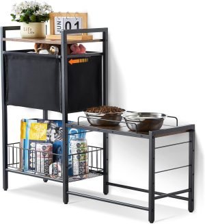 Pet Feeding Station with Storage