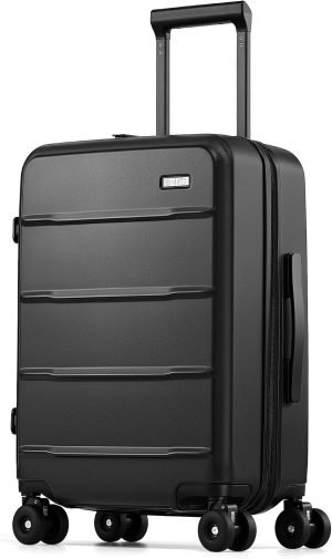 Coolife Carry-On 100% PC Hardshell Expandable Luggage