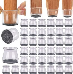 40Pcs Chair Leg Floor Protectors