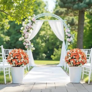 24 inch Artificial Peony Flowers Topiary Ball
