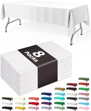Table Cloth Disposable 8 Pack