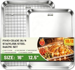 Stainless Steel Baking Sheet Set