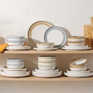Stoneware Dinnerware Set for 4