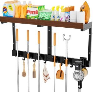 Mop and Broom Holder Wall Mount