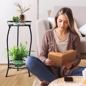 2-Tier Plant Stand Indoor Outdoor