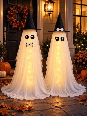 Lighted Halloween Ghost Decorations