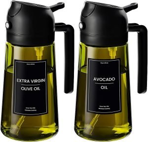 Glass Olive Oil Sprayer 2pcs