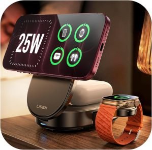 LISEN 3-in-1 25W Wireless Charging Station