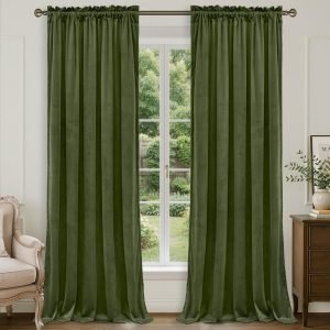 Velvet Curtains 84 Inches Long for Living Room