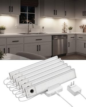  Under Cabinet Lighting with Charging Station