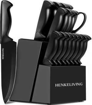 19-Piece Kitchen Knife Block Set