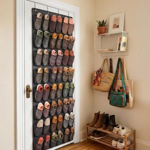 48 Pockets Over the Door Shoe Organizer