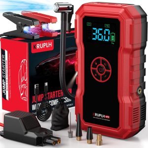 Portable Car Battery Jump Starter with Air Compressor