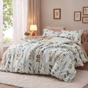 Boho Floral Comforter Set
