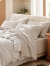 100% Washed Cotton Sheets 6PCS
