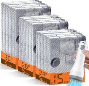 15/18-Combo Size Vacuum Storage Bags