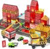 Magnetic Tiles Fire Truck Set