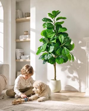 5Ft Artificial Fiddle Leaf Fig Tree
