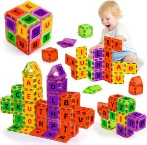 Double-Sided ABC Magnetic Learning Toy for Kids