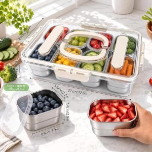 Stainless Steel Snackle Box Containers