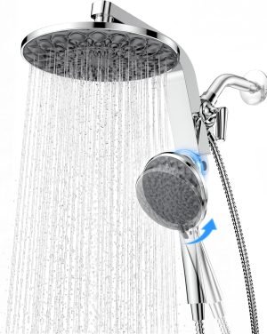 Rain Shower Head Combo with Magnetic Feature