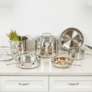 Cuisinart Chef’s Classic Stainless Steel Pots & Pans Set – 11-Piece