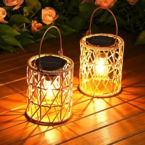Solar Lantern Outdoor Lights 2 Pack