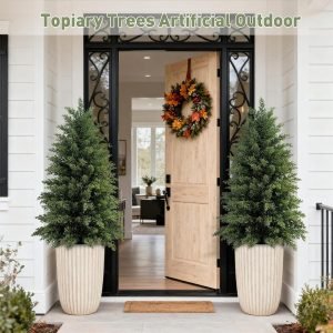 Cedar Topiary Tree Set of 2