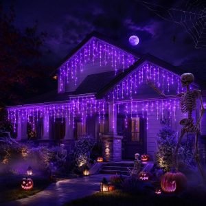 LED 65FT Halloween Icicle Lights