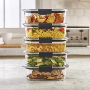 Rubbermaid Brilliance Food Storage Containers Set of 5