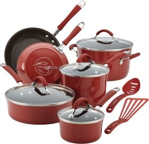 Rachael Ray Cucina 12-Piece Nonstick Cookware Set
