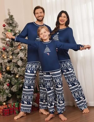 Ekouaer Family Christmas Pajamas Matching Sets