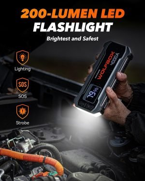 WOLFBOX 4000A Portable Car Jump Starter