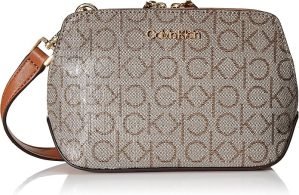 Calvin Klein Women’s Lucy Triple Compartment Crossbody Handbag