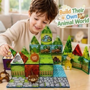 Zoo World Magnetic Tiles
