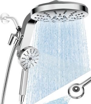 High-Pressure Rain Shower Head & Handheld Combo