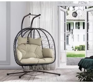 Double Wicker Swing Egg Chair At Walmart