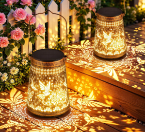2-Pack Outdoor Solar Lanterns