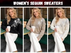Women’s sequin sweaters