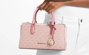 Michael Kors Arden Small Color-Block Signature Logo Messenger Bag