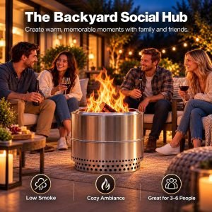 20 Inch Smokeless Fire Pit